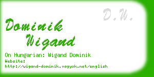 dominik wigand business card